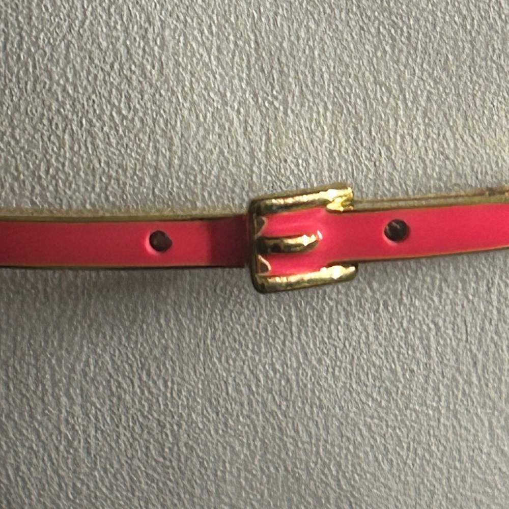 Michael Kors Pink Enamel and Gold Buckle Design Bracelet - Picture 4 of 16